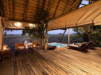 Selinda Camp: Privater Essbereich