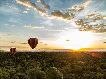 Angama Mara: Fahrt mit einem Heißluftballon Angama Mara: Fahrt mit einem Heißluftballon