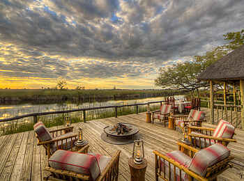 Camp Xakanaxa: Auf der Terrasse