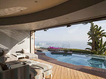 Ellerman House: Blick über den Spa-Pool Ellerman House: Blick über den Spa-Pool