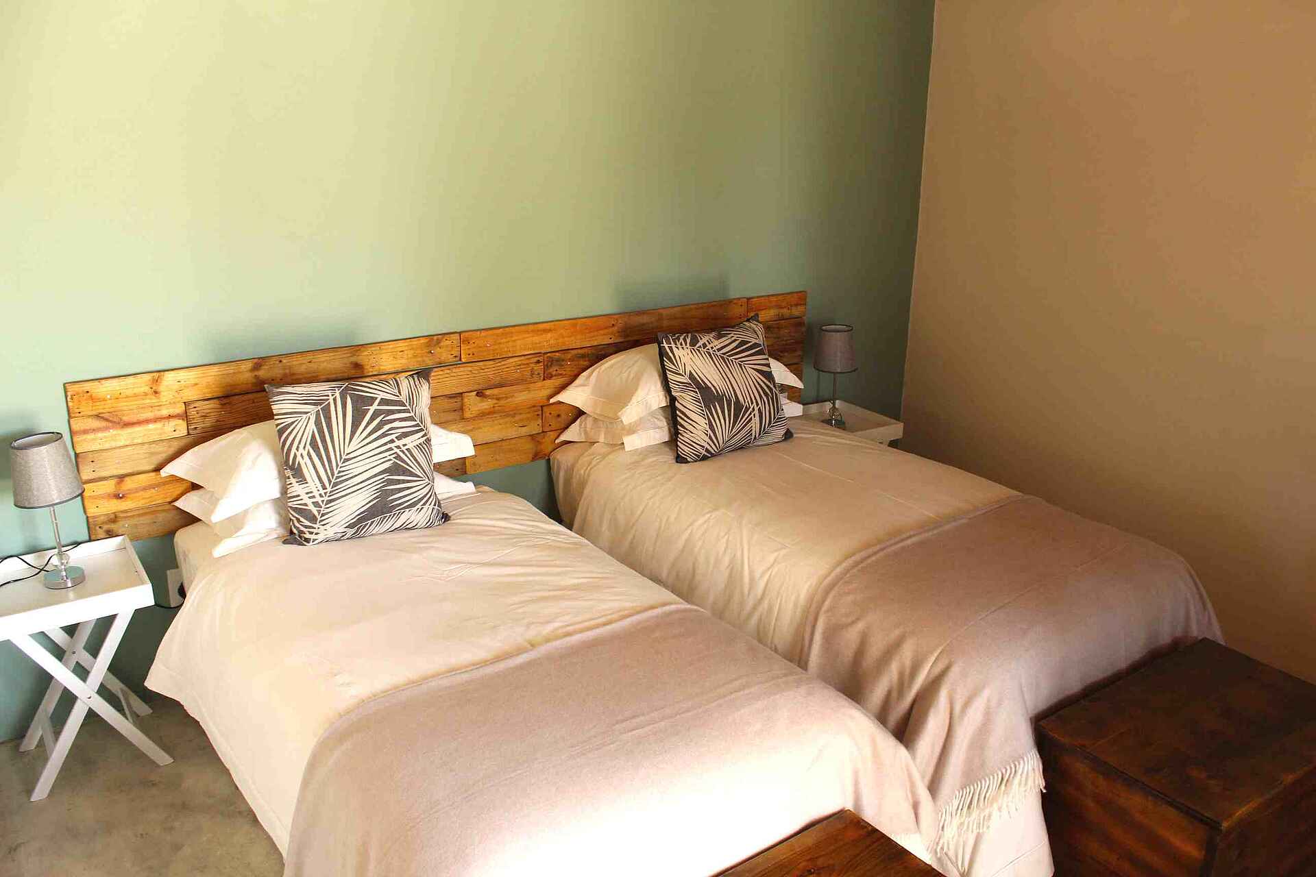 Khwai Guest House: Chalet mit Twinbetten khwai guest house, chalet, unterkunft