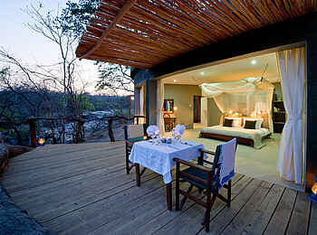 Mkulumadzi Lodge: Privates Abendessen