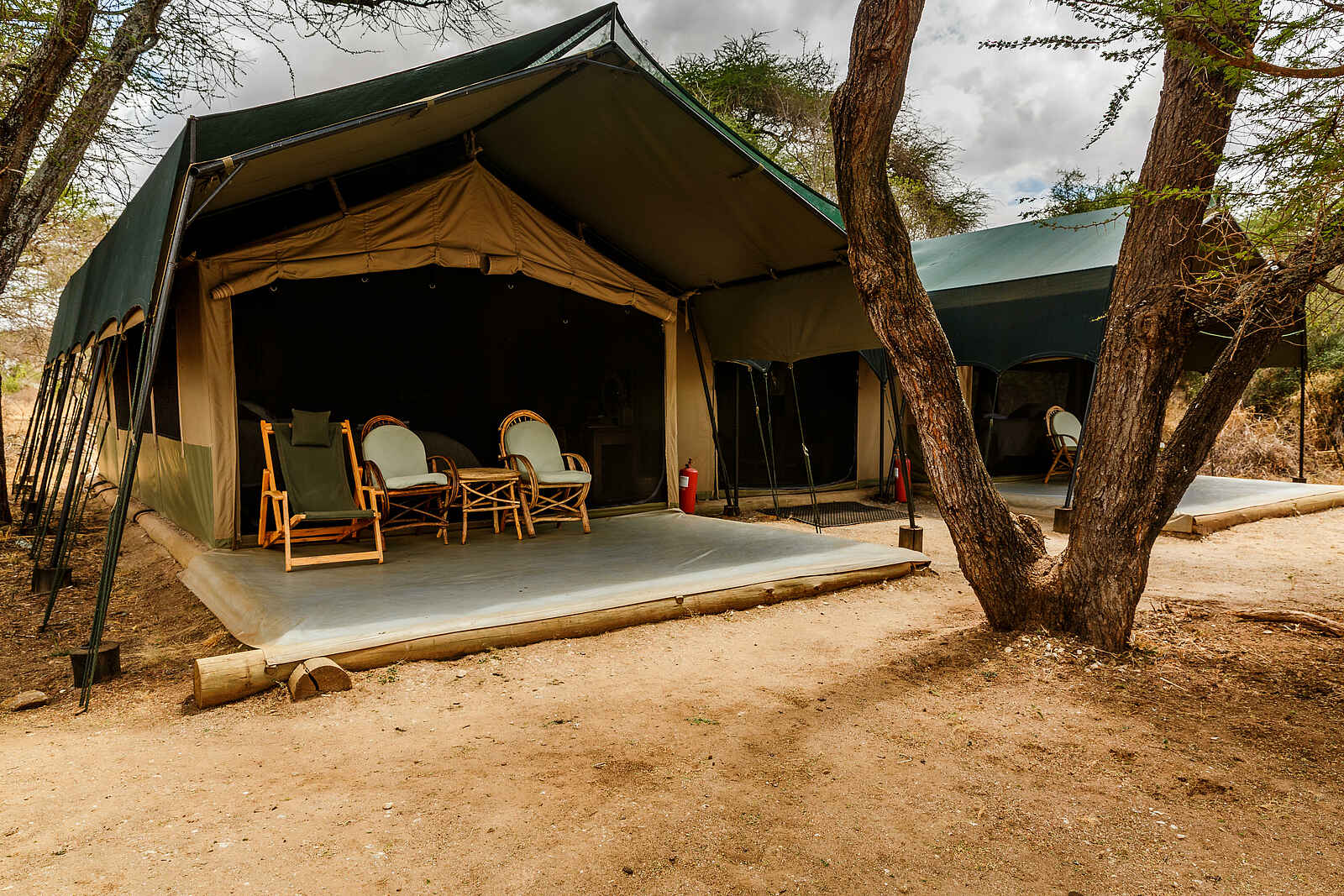 Porini Amboseli Camp: Terrasse Porini Amboseli Camp: Terrasse