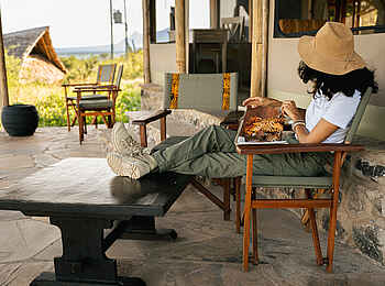 Soroi Cheetah Tented Camp: Veranda