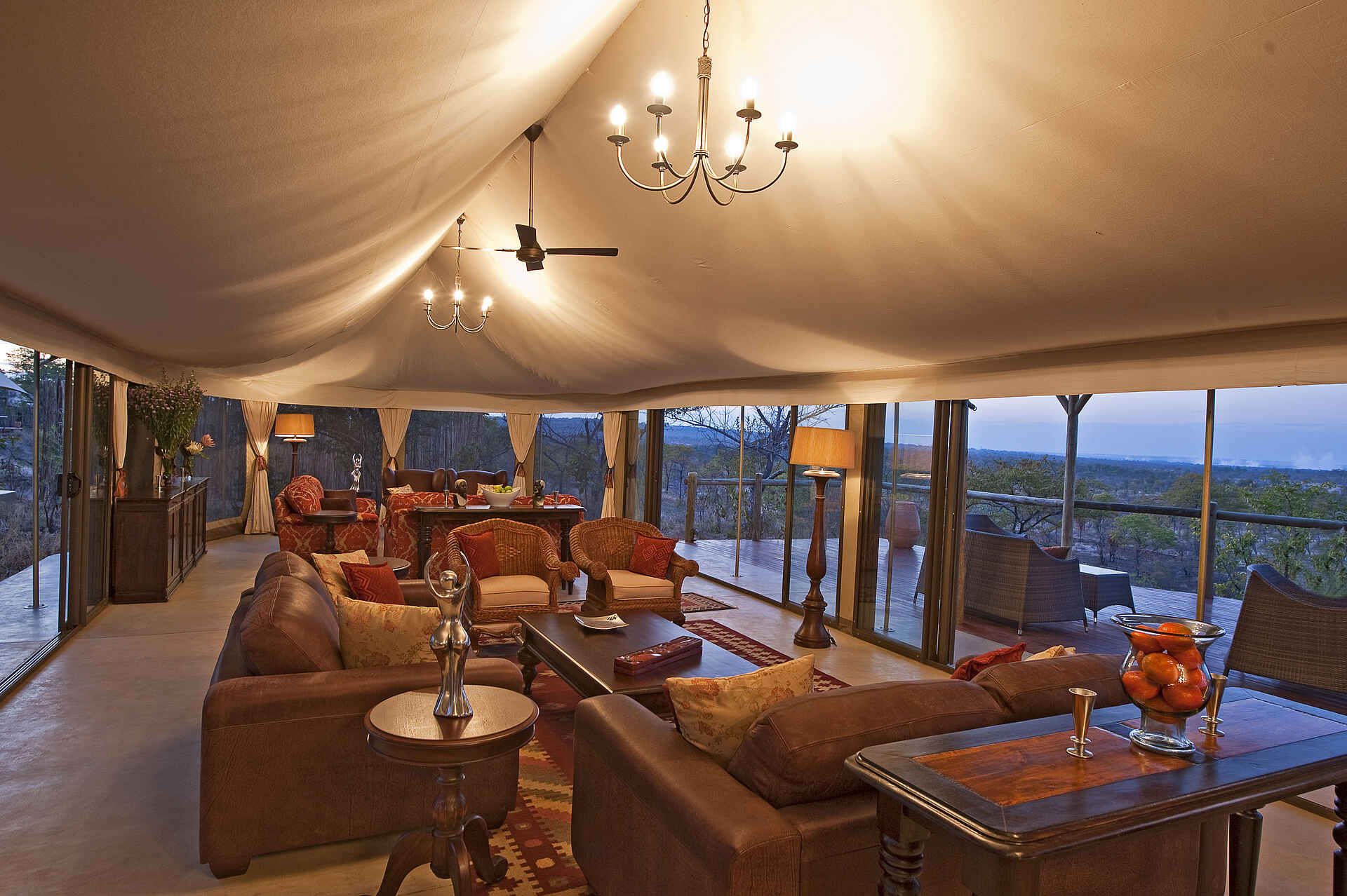 elephant camp, zimbabwe, Batoka Gorge, The Elephant Camp, Zambezi National Park, Lounge, Sessel, Sofa, Wild Horizons