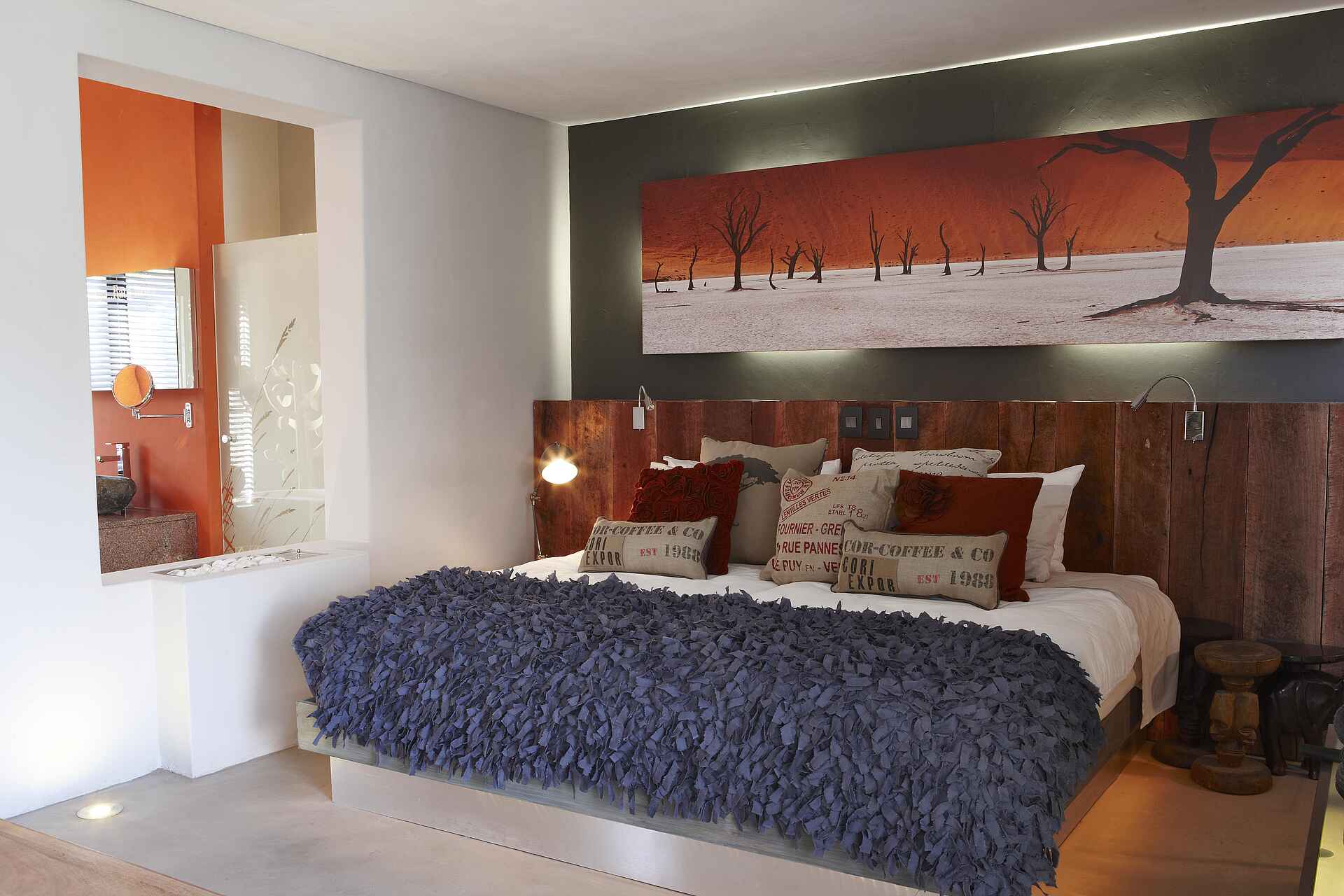 The Olive Exclusive, Gästechalet, Namib, Olive Grove Guest House, Windhoek, Doppelbett, Schlafzimmer, Hauptstadtunterkunft