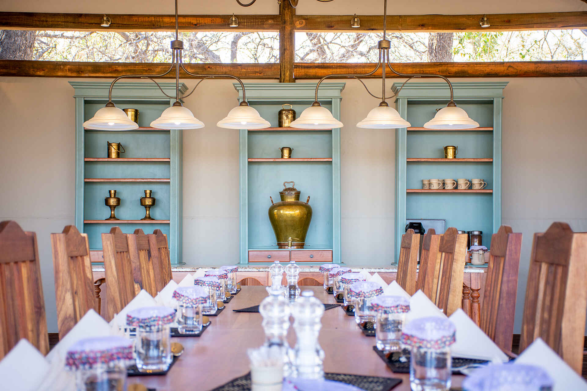 Kwara Camp: Restaurant Dinner Tisch