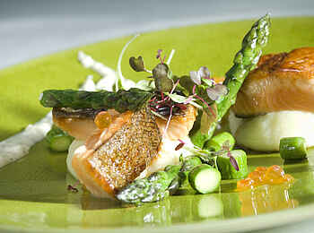 Cape Grace Hotel: Soy-glazed seared salmon trout Cape Grace Hotel: Soy-glazed seared salmon trout