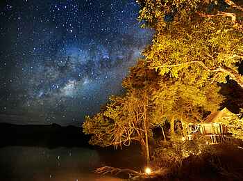 Chindeni Bushcamp: Sternenhimmel Chindeni Bushcamp: Sternenhimmel