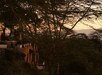 Hatari Lodge: Lodge bei Sonnenuntergang