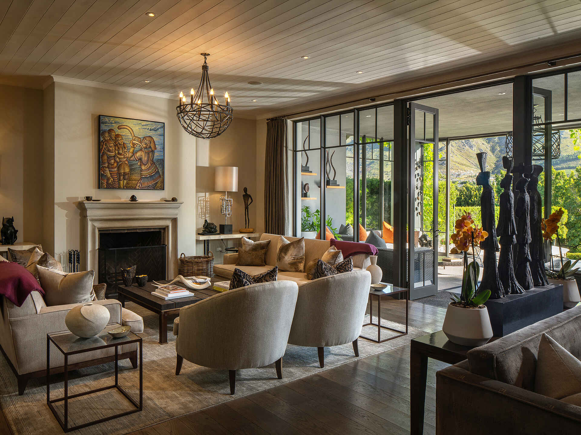 Leeu Estates: Wohnzimmer im Manor House