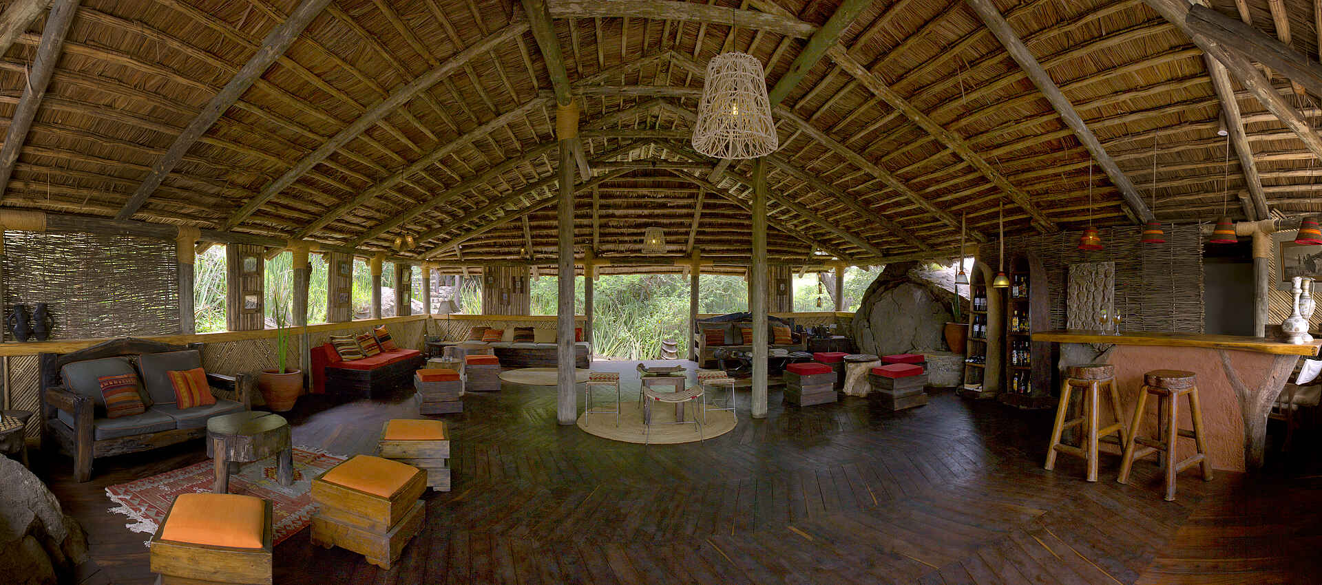 Ngorongoro Conservation Area, Olduvai Camp, Olduvai Gorge, Tanganyika Expeditions, Lounge, Sessel, Afrikarma, Afrikarma Safaris, Afrikarma Safaris - Wildnis. Hautnah., Afrikarma.de