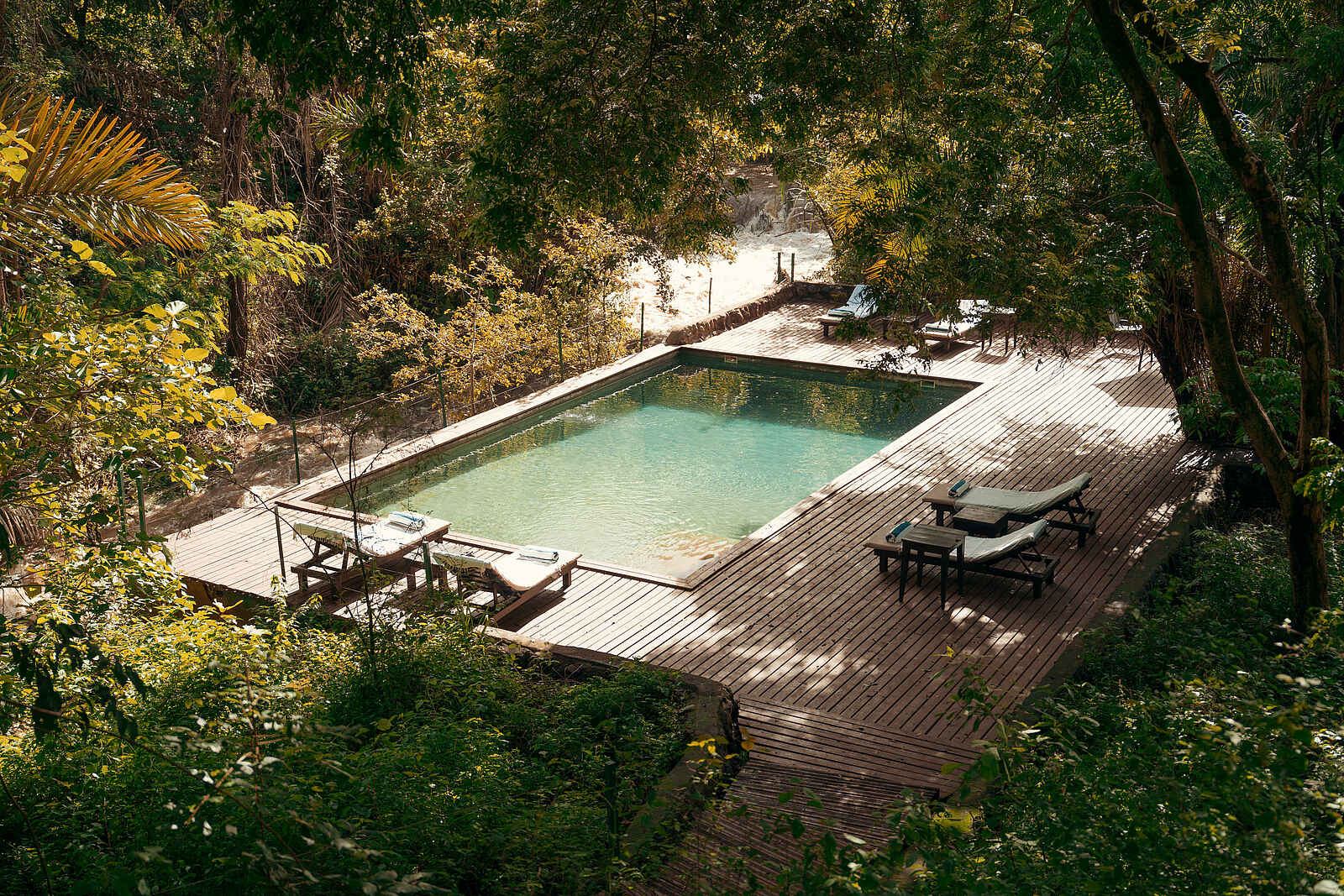Rhino River Camp: Der Pool Rhino River Camp: Der Pool