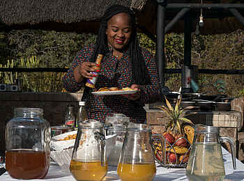 Matobo Hills Lodge: Frühstücksbuffet Matobo Hills Lodge: Frühstücksbuffet