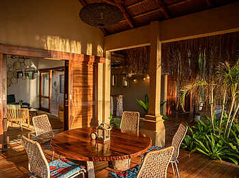 Azura Benguerra Island Retreat: Villa Amazide Terrasse