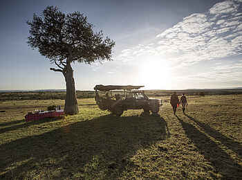 Encounter Mara Camp: Busch Frühstück