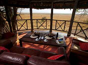 Katavi Wildlife Camp: Aussichtsterrasse