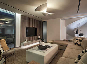 LUX Grand Baie: Das Wohnzimmer der Grand Villa LUX Grand Baie: Das Wohnzimmer der Grand Villa