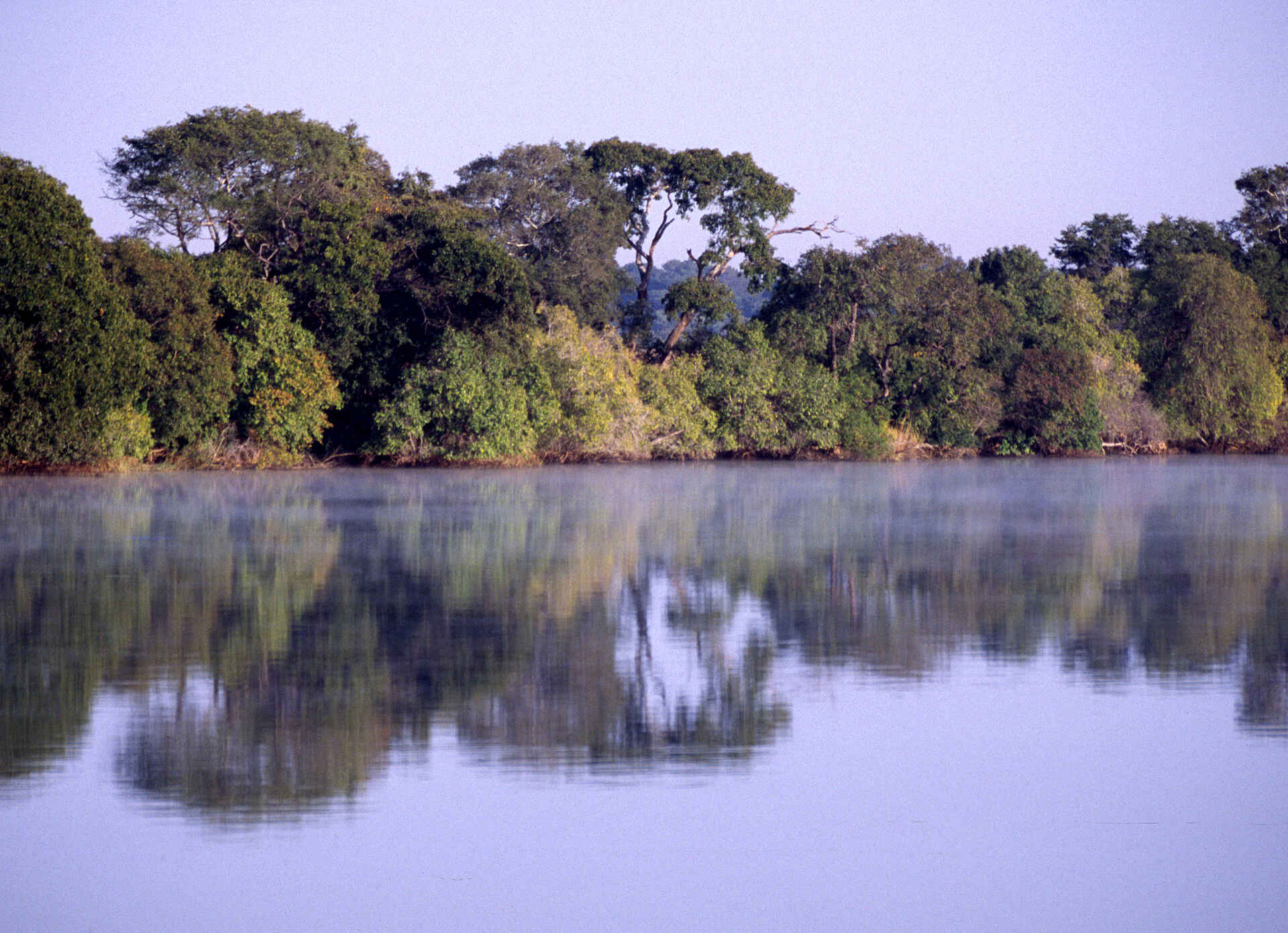 Kafue-Nationalpark, Lagune, Mukambi Fig Tree Bush Camp, Mukambi Safaris, Shishamba River, Fluss, Kafue River, Morgen, Afrikarma, Afrikarma Safaris, Afrikarma Safaris – Wildnis. Hautnah., afrikarma.de