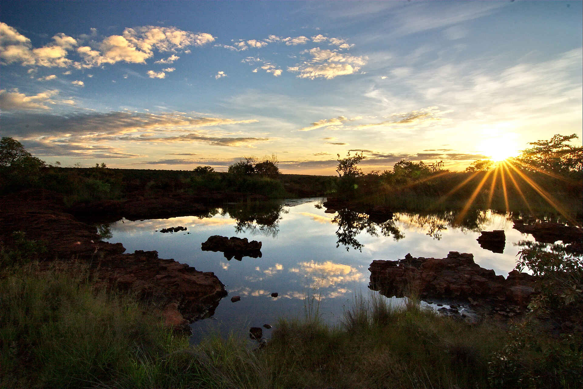 Waterberg Plateau Lodge, Landschaft, Wasserloch