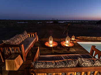 Selinda Suite: Sofa am Plunge Pool