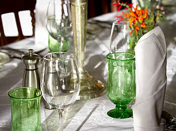 Gibbs Farm: Dinnertafel en detail