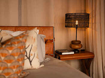 King Lewanika Lodge: Bett King Lewanika Lodge: Bett