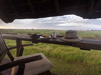 Lebala Camp: Blick von der Beobachtungsplattform