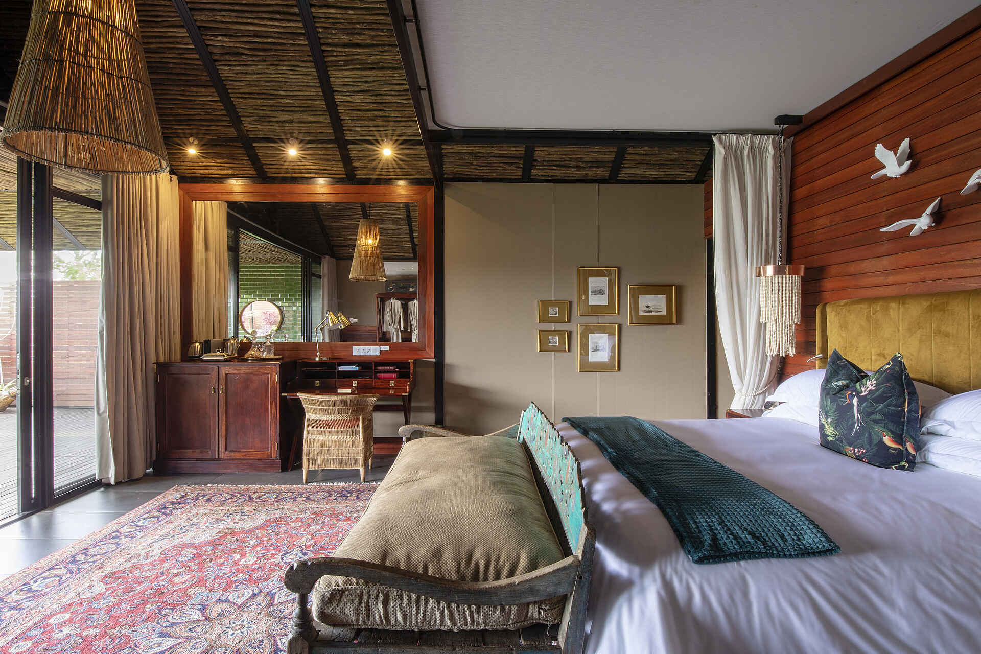 Mukwa River Lodge: Family River Suite Bett Mukwa River Lodge: Family River Suite Bett
