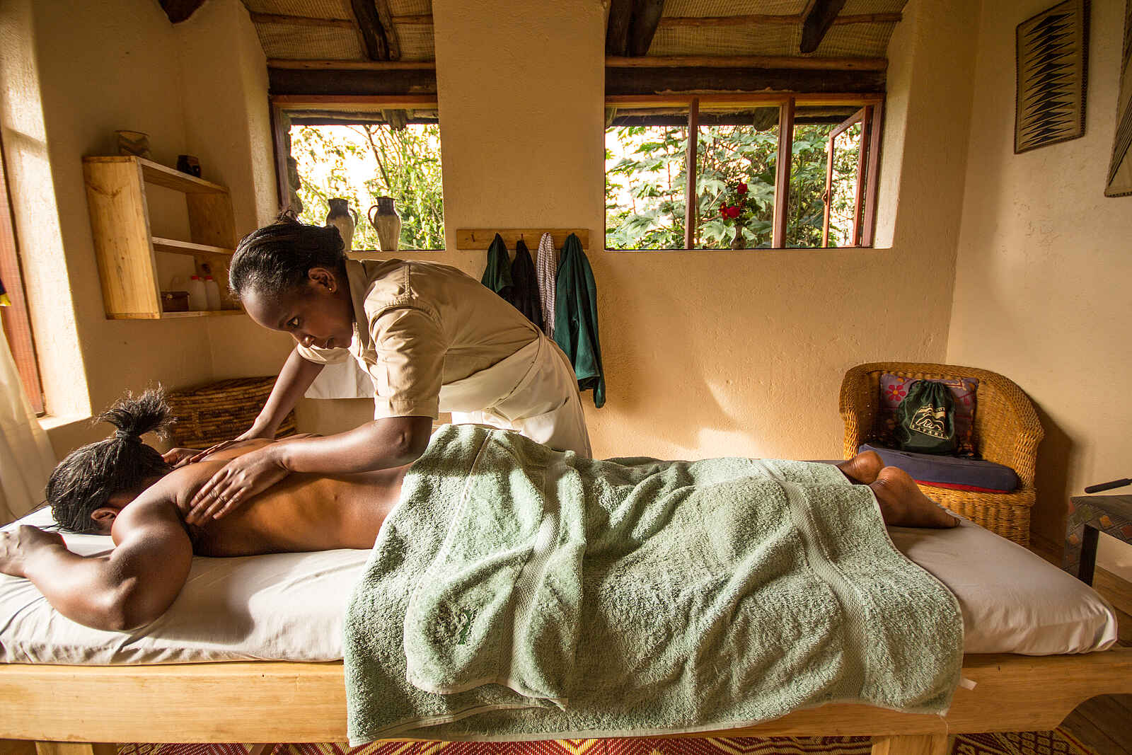 Volcanoes Virunga Lodge: Im Massageraum Volcanoes Virunga Lodge: Im Massageraum