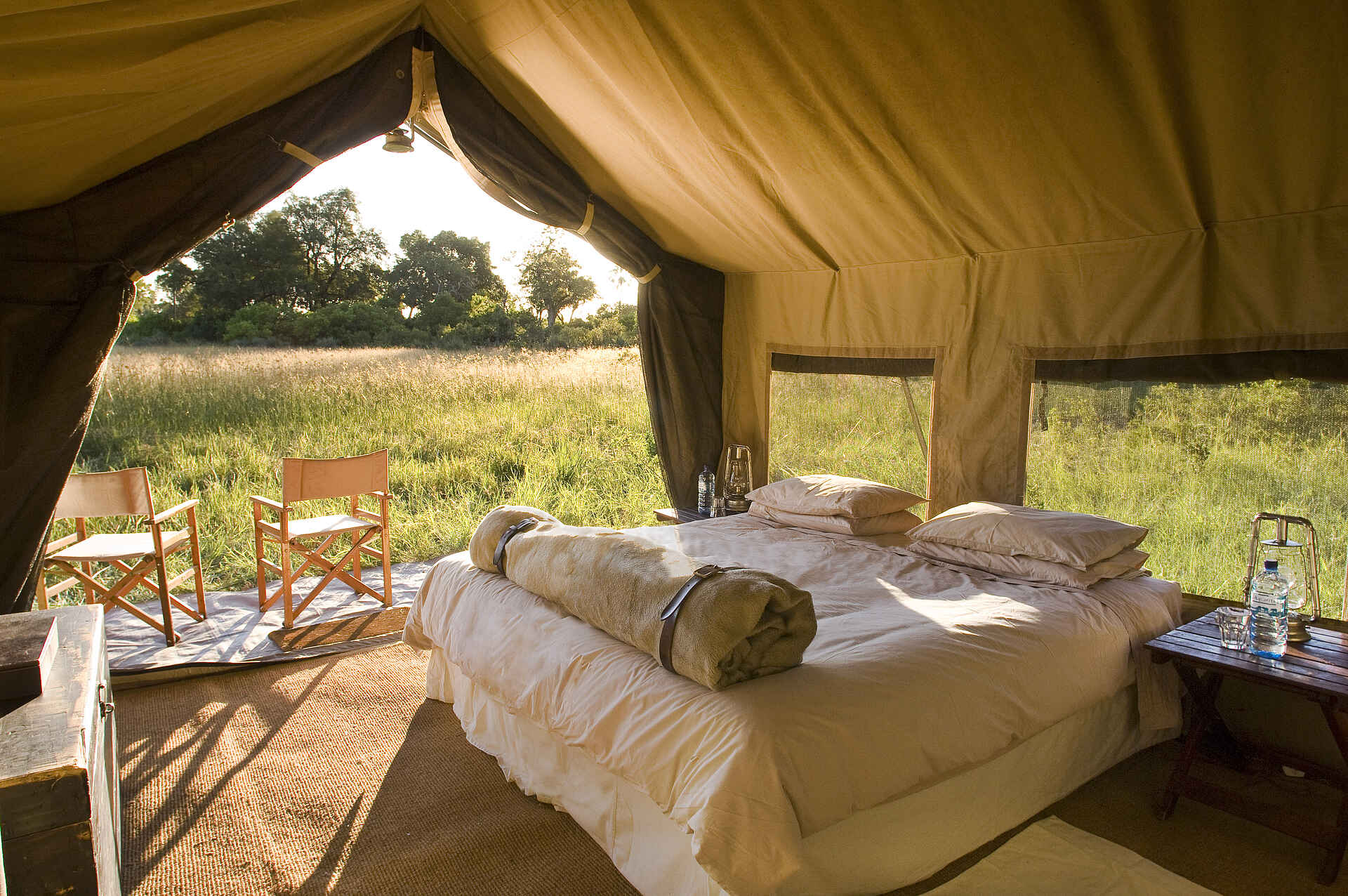 Chobe under Canvas: Zelteinrichtung