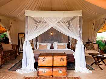 Cottar's 1920s Safari Camp: Gästezelt Einrichtung