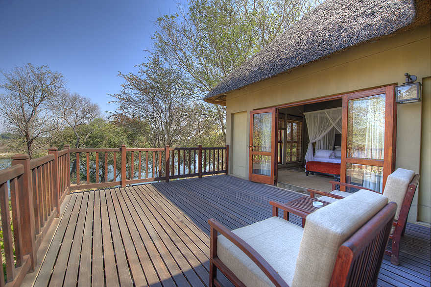 Divava Okavango Lodge and Spa: Privater Balkon Divava Okavango Lodge and Spa: Privater Balkon