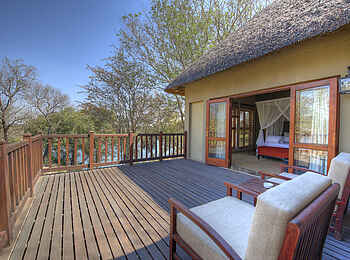 Divava Okavango Lodge and Spa: Privater Balkon Divava Okavango Lodge and Spa: Privater Balkon