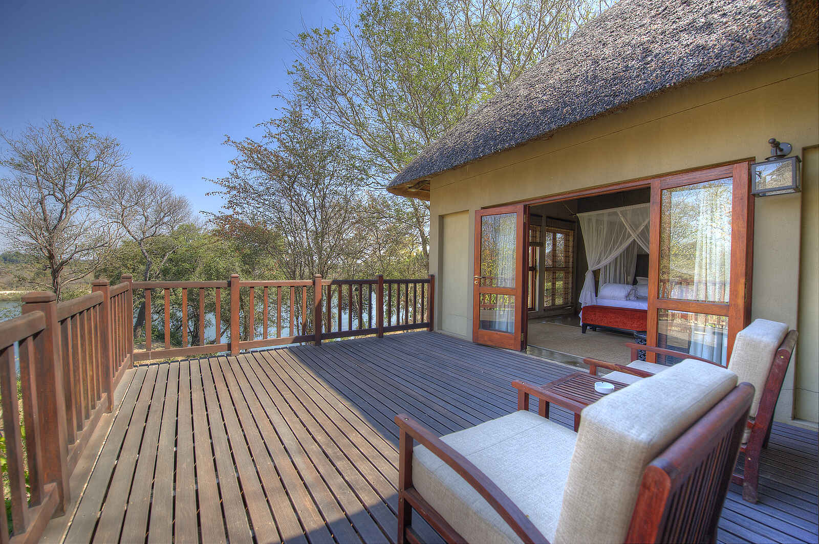 Divava Okavango Lodge and Spa: Privater Balkon Divava Okavango Lodge and Spa: Privater Balkon
