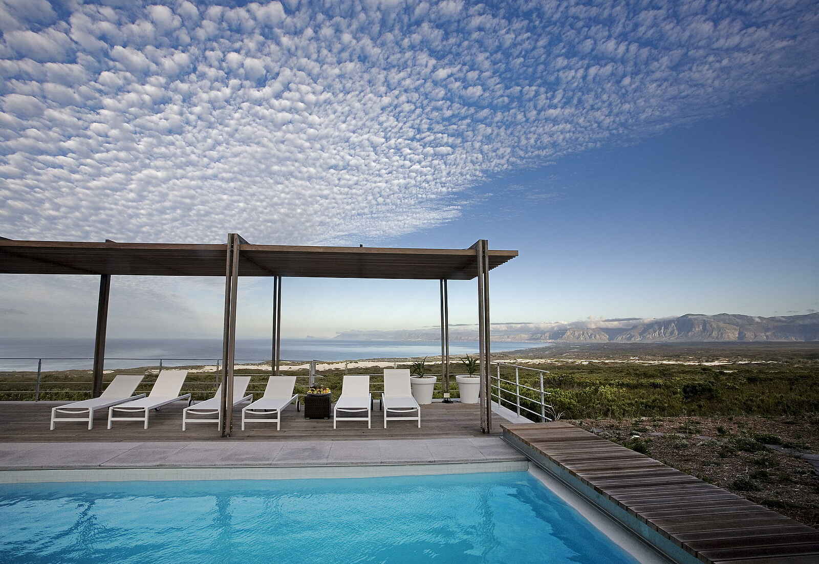 Grootbos Private Villas: Aussicht bis zur Walker Bay Grootbos Private Villas: Aussicht bis zur Walker Bay