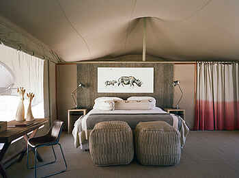 Hoanib Valley Camp: Gästezelt Doppelbett Hoanib Valley Camp: Gästezelt Doppelbett