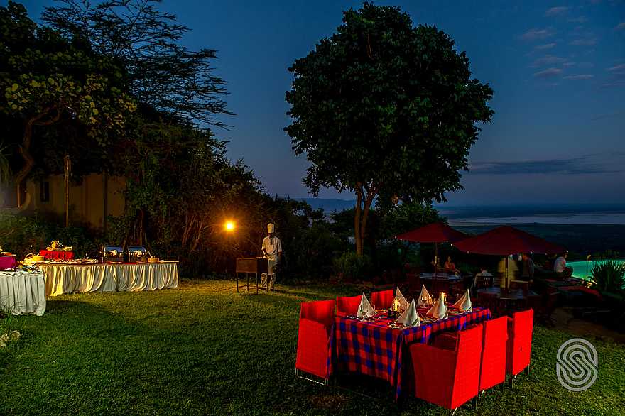 Lake Manyara Serena Lodge: Abendessen Lake Manyara Serena Lodge: Abendessen