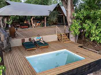 Mma Tsebe Tented Camp: Poolbereich Mma Tsebe Tented Camp: Poolbereich