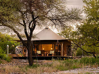 Onguma Tented Camp: Gästezelt im Grünen