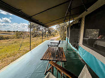 Porini Rhino Camp: Terrasse