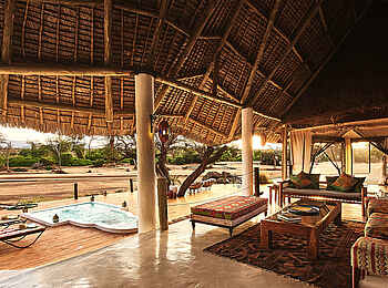 Sasaab Camp: Blick aus der Lounge Sasaab Camp: Blick aus der Lounge