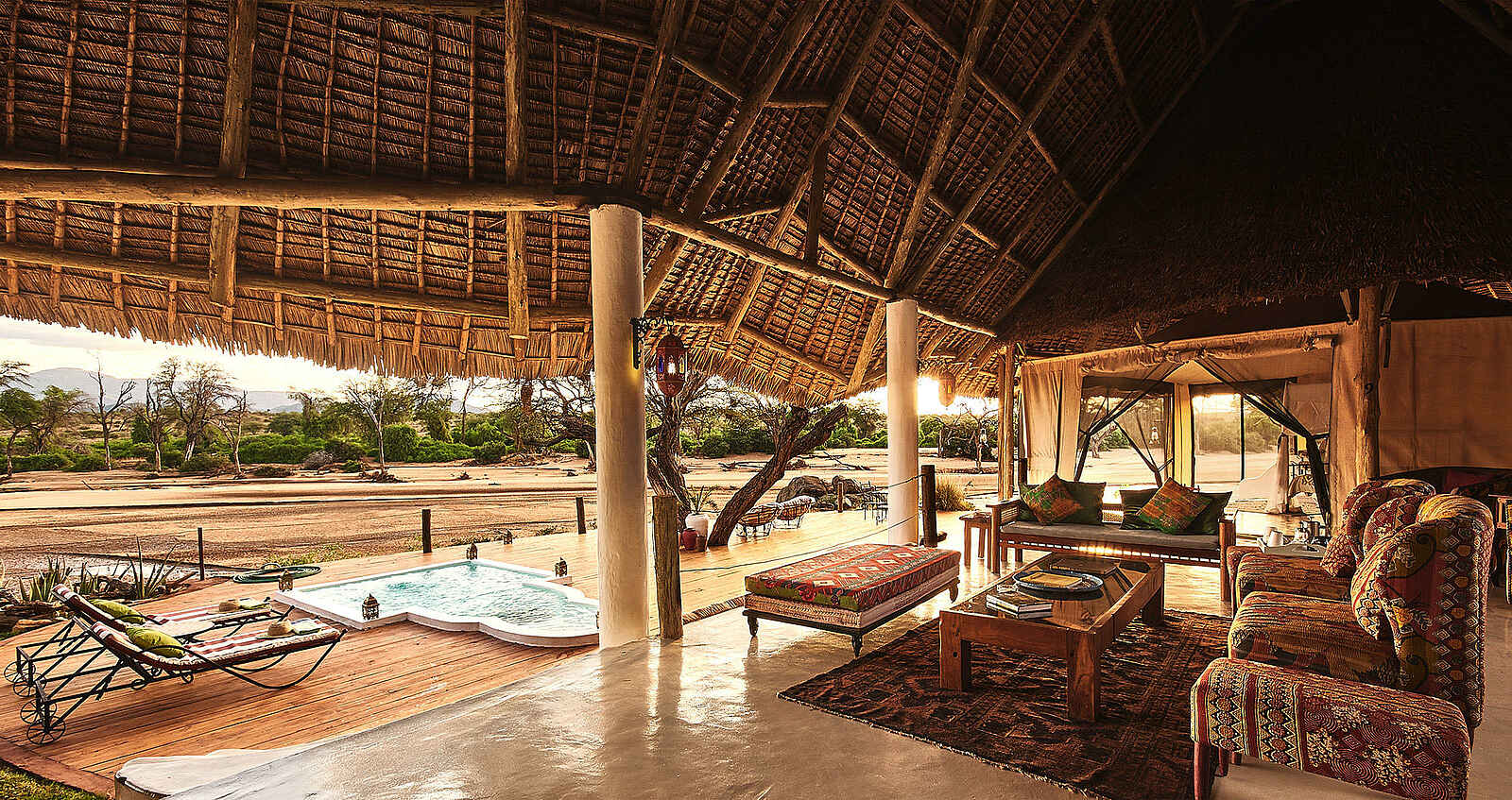 Sasaab Camp: Blick aus der Lounge Sasaab Camp: Blick aus der Lounge