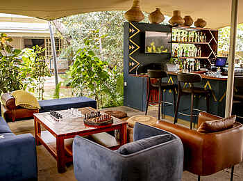 Shongwe Lookout Lodge: In der Lounge