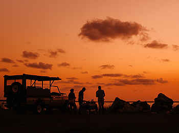 Thonga Beach Lodge: Sundowner am Sibaya See Thonga Beach Lodge: Sundowner am Sibaya See