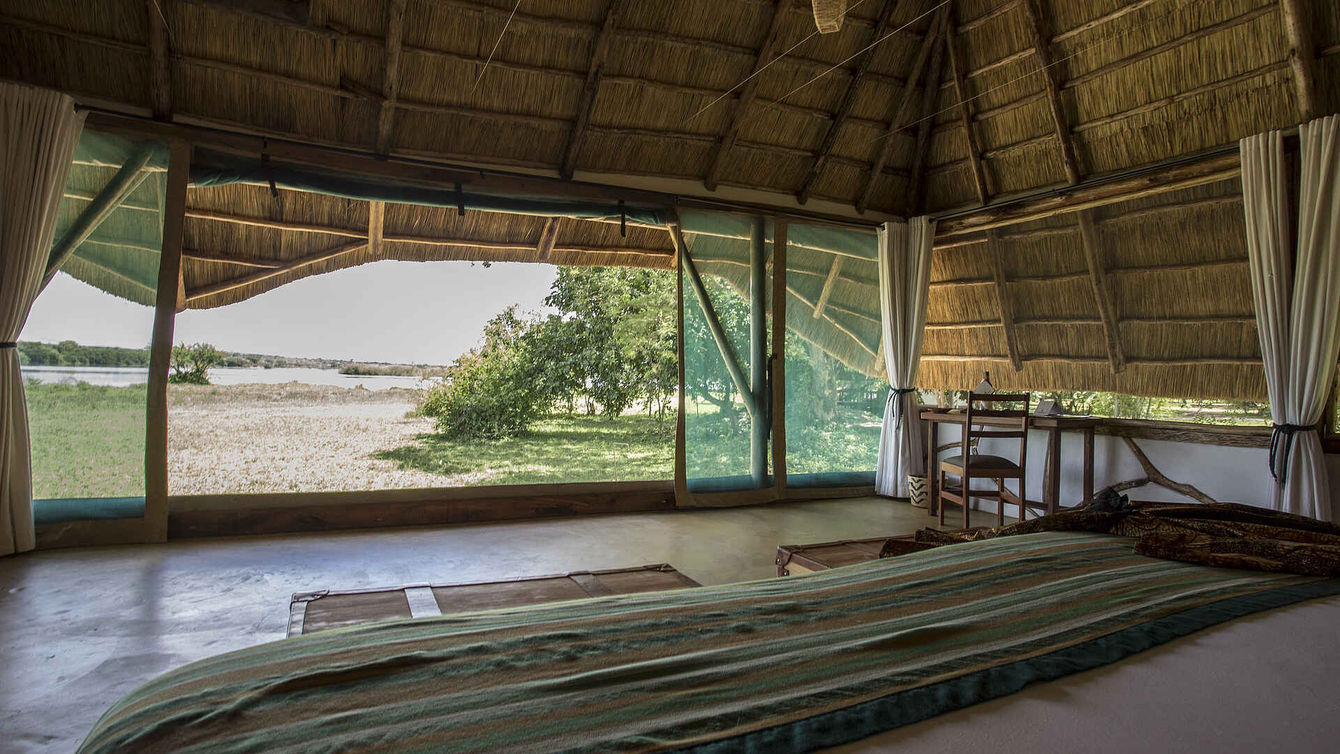 Baker's Lodge, Murchison Falls National Park, Victoria Nile, Doppelzimmer, Nil, Panoramablick, afrikarma, afrikarma Safaris, afrikarma Safaris - Wildnis. Hautnah., afrikarma.de