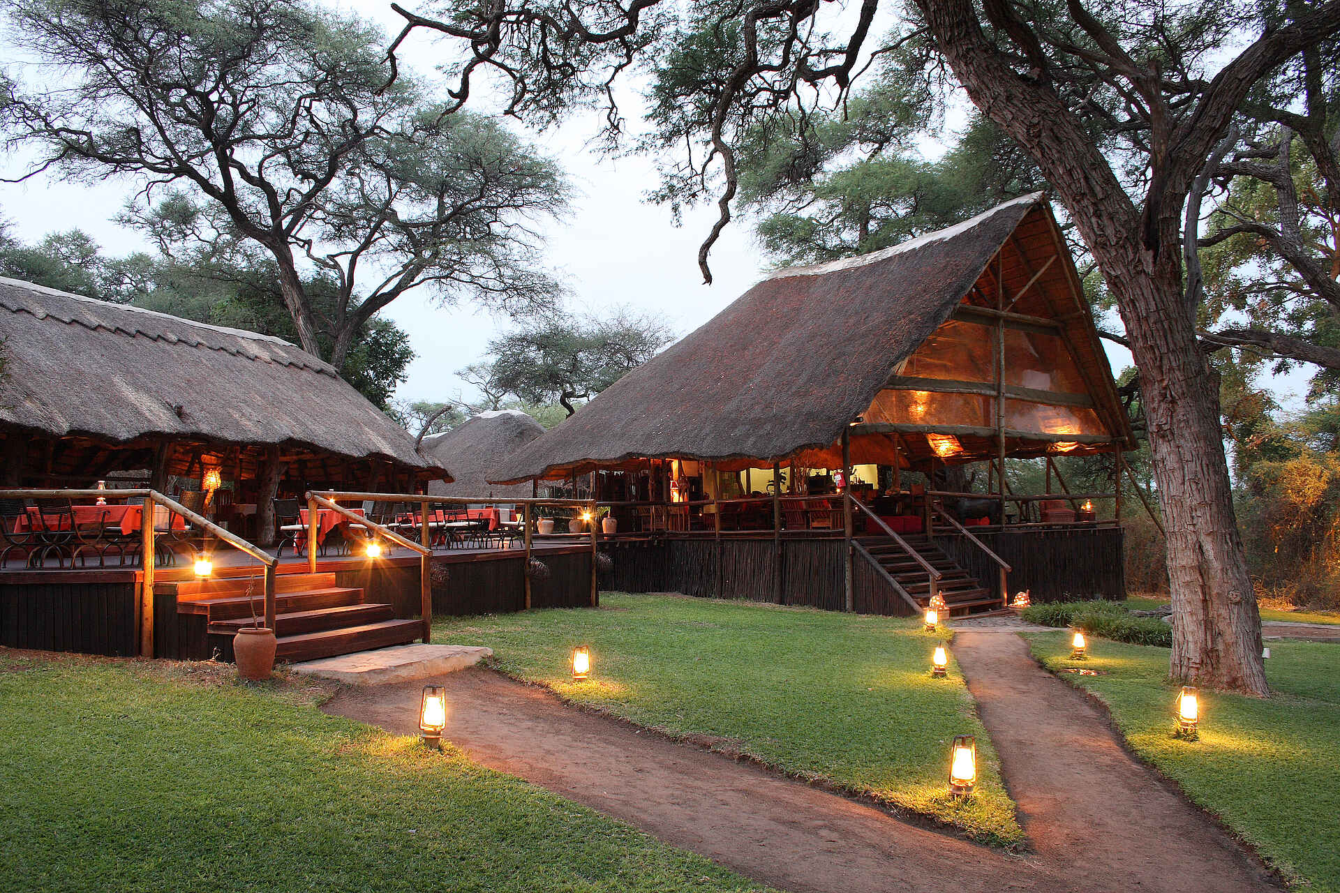 Chobe National Park, Elephant Valley Lodge, Kasane, Kasane Forest Reserve, Matetsi Safari Area, Hauptgebäude