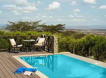 Ngorongoro O'ldeani Mountain Lodge: Pool der Livingston Suite