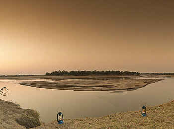 Nsefu Camp: Sundowner am Luangwa