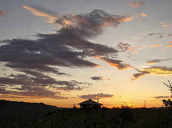 Vingerklip Lodge: Sonnenuntergang über dem Heavens Gate Luxuschalet